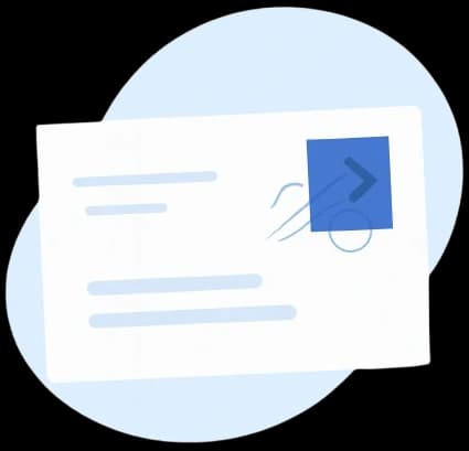 Illustrazione di una raccomandata online