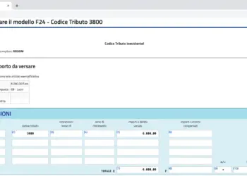 Codice Tributo 3800