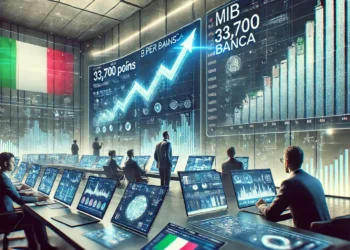 Mib scende a 33.700; BPER raggiunge un nuovo massimo annuale